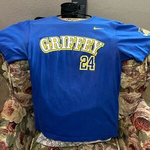 Nike Ken Griffey Jr 24 Seattle Mariners Hall of Fame Small T-shirt